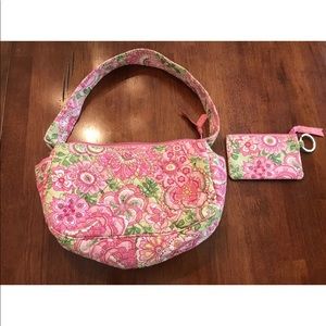 VERA BRADLEY Petal Pink Purse Keychain Wallet Lot